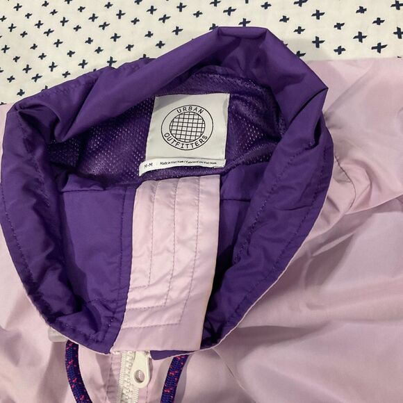 Urban outfitters Retro Windbreaker Jacket Pastel Lavender Purple Size medium - Picture 5 of 9